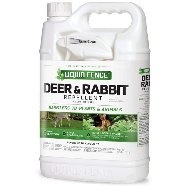 Liquid Fence HG-70109 Deer & Rabbit Repellent, Ready To Use, 1-Gallon Cheap