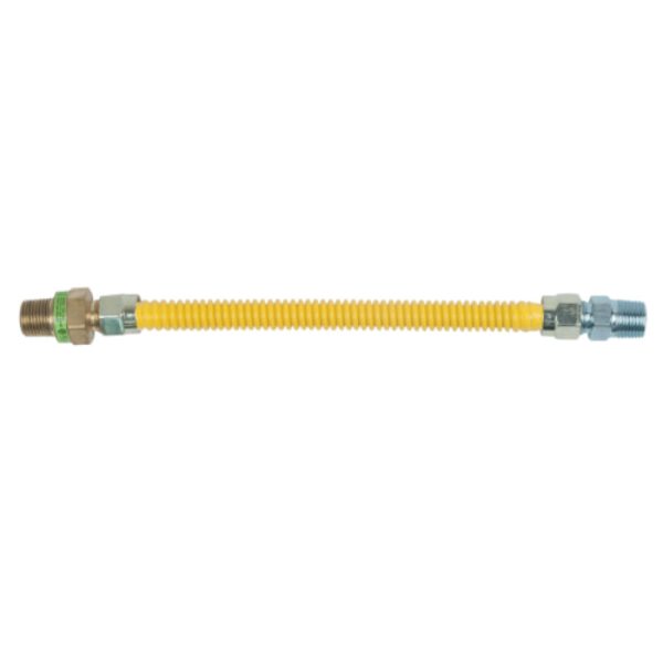 BrassCraft® CSSD44R-24-P ProCoat® Gas Connector w  Excess Flow Valve, 1 2  x 24  Sale