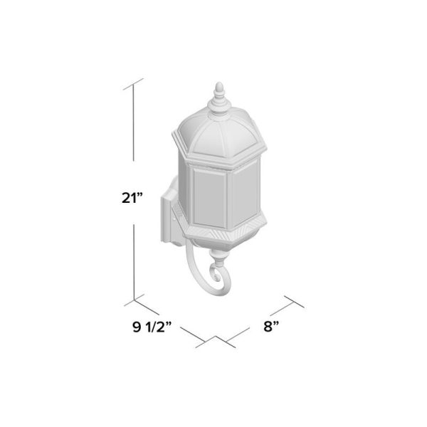 Ulrey Outdoor Wall Lanterns Set of 3 Black Clear Glass(1796RR-3 boxes) Sale - Image 2