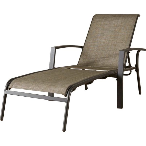 Huckstep Reclining Chaise Loungers Set of 2 Tan(1874RR) Supply - Image 4