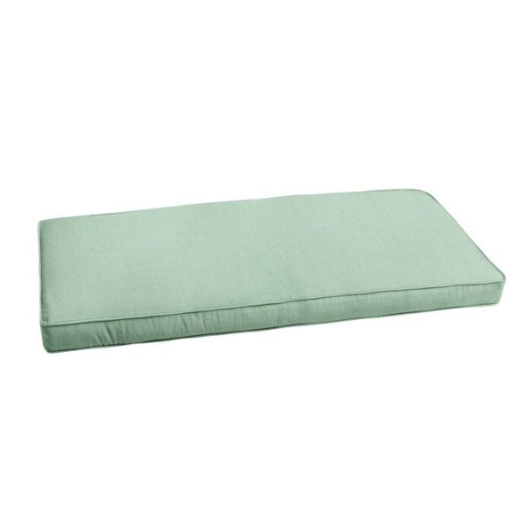 Indoor  Outdoor Sunbrella Bench Cushion Fabric, Color Spa Green, #6138 Online Hot Sale - Image 2