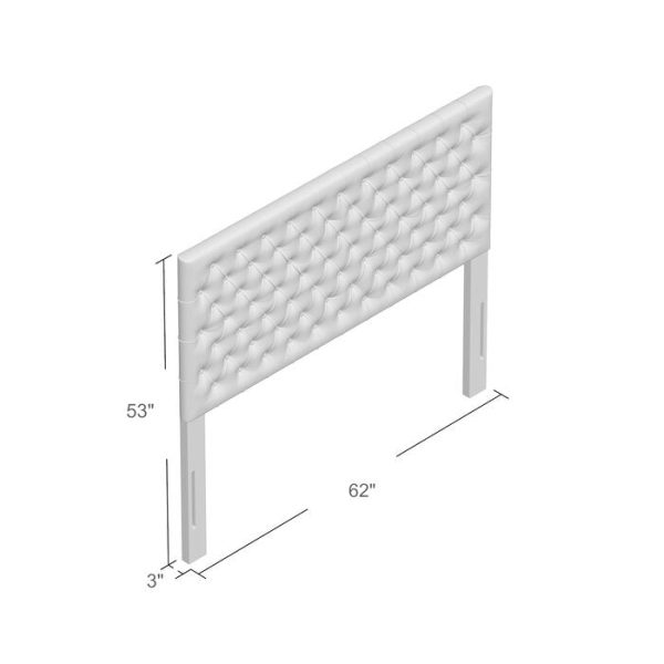 Bennett Queen Upholstered Panel Headboard, Color: Beige, #6687 Cheap - Image 2