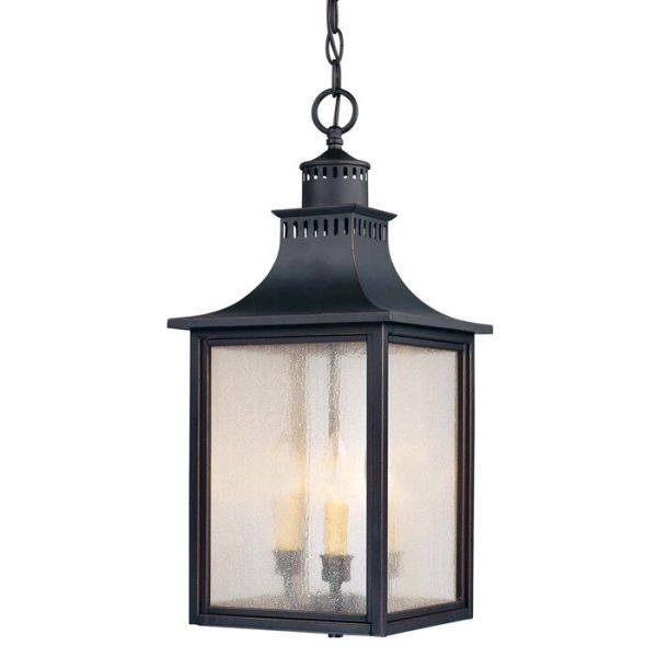 Deshawn 3 -Bulb 22.5  H Outdoor Hanging Lantern Slate(1806RR) Online Sale