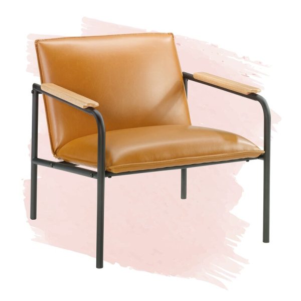 Irene Armchair, Color: Camel, #6611 For Cheap