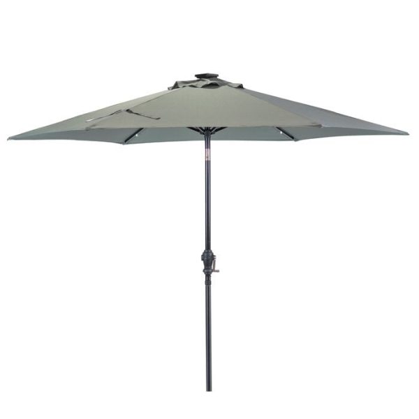 Sun-Ray Solar Round 9  Market Umbrella Gray(941) Cheap