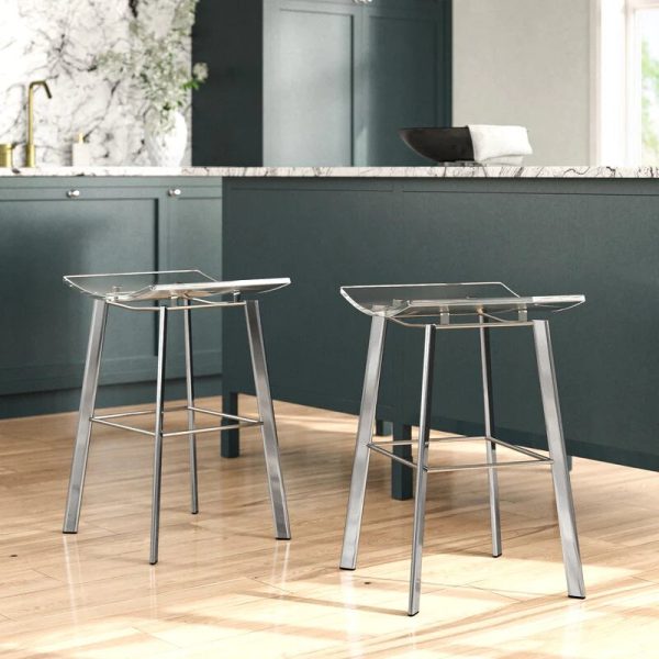 Chrome Cowgill 24  Counter Stool (Set of 2) Online