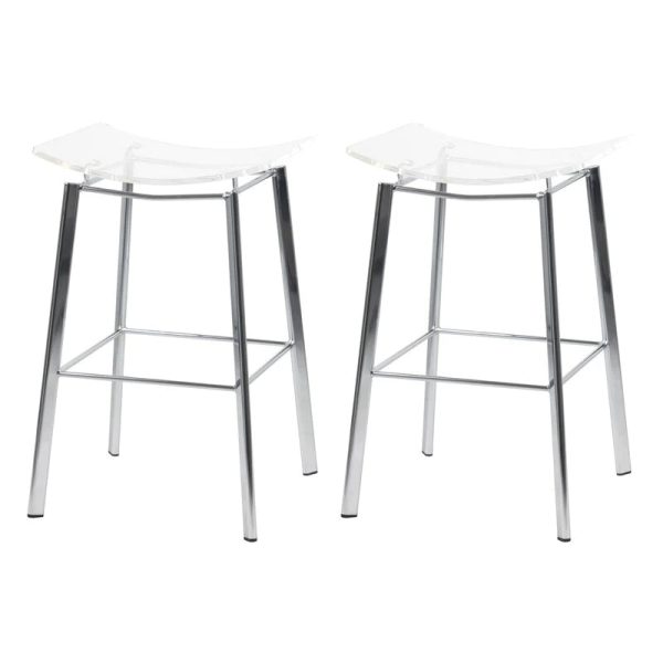 Chrome Cowgill 24  Counter Stool (Set of 2) Online - Image 2