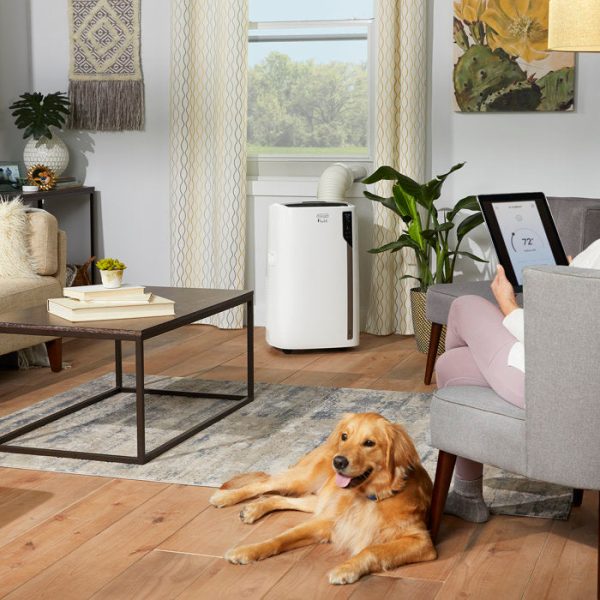 BTU Wi-Fi Connected Portable Air Conditioner for 550 Square Feet Sq. Ft. with Heater and Remote Included Sale - Image 2