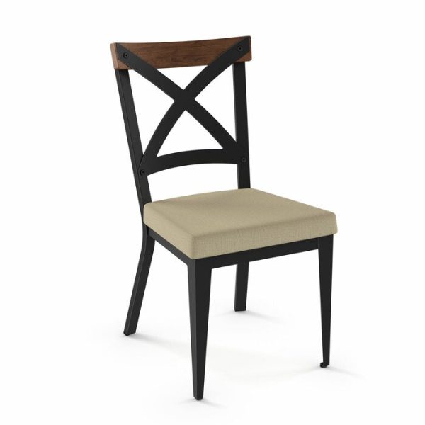 Esmund Metal Cross Back Side Chair Online