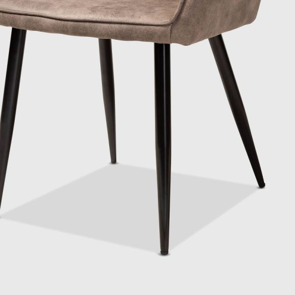 Single Belen Imitation Leather Upholstered Metal Dining Chair For Cheap - Image 3